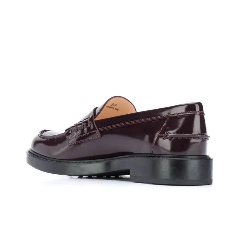 TOD'S Leather Penny Loafers-3