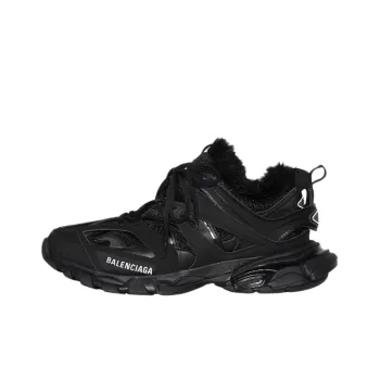 Balenciaga Track Fake Fur Black Women's