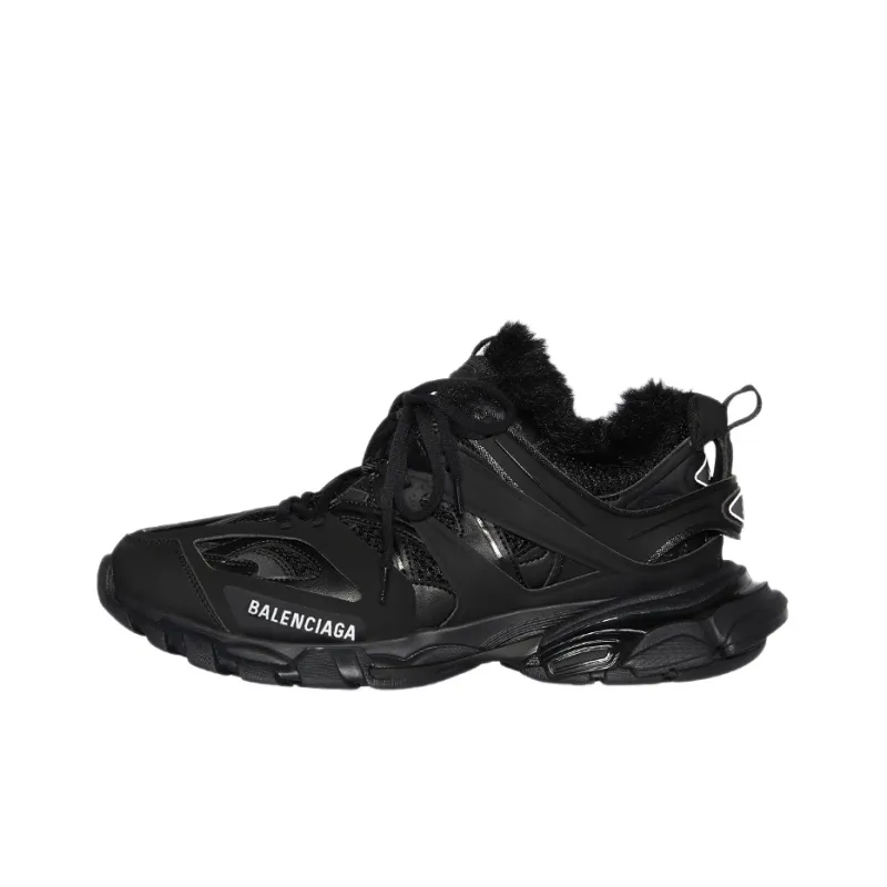 Balenciaga Track Fake Fur Black Women's-0