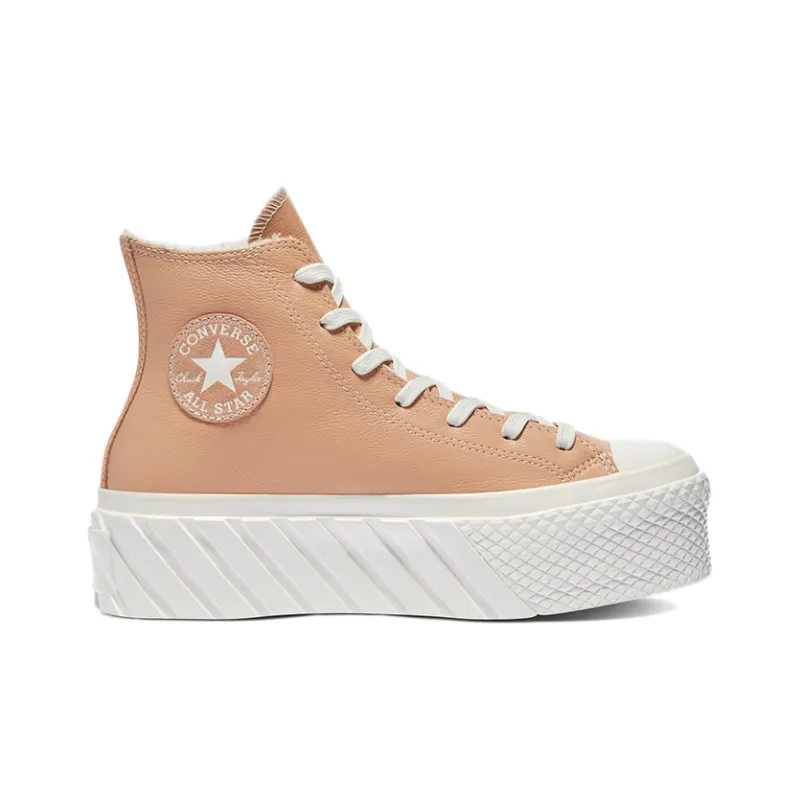 Converse Women's Chuck Taylor All Star 2X Platform High 'Cozy Sherpa Vachetta Beige' Women's-1