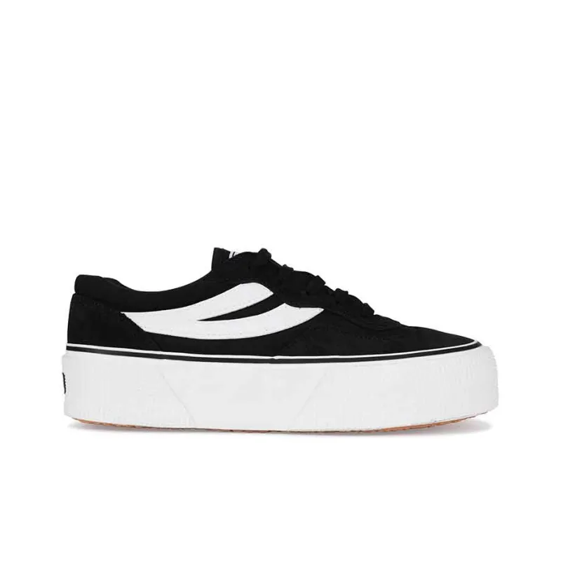 SUPERGA Canvas Shoes Women's Low Top Black-1