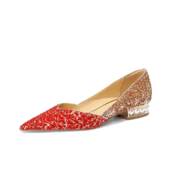 BOSSSUNWEN Casual Single Shoes Women's Red