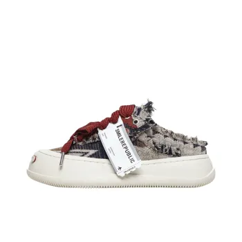 SMILEREPUBLIC Anti Slip And Wear Resistant Height Increasing Low Top Canvas Shoes Unisex White Gray