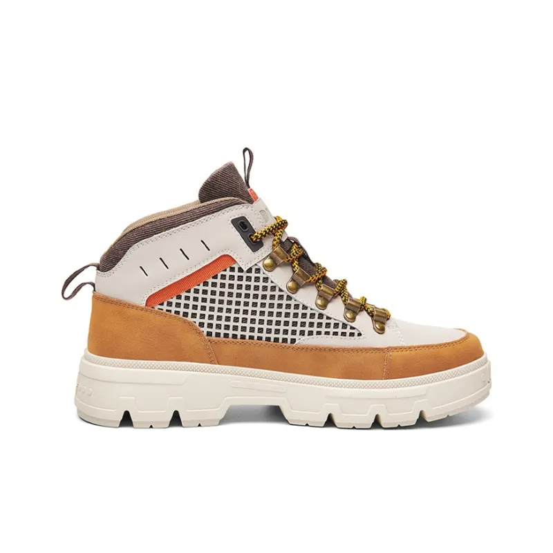 Jeep Abrasion Resistant Height Increasing Ankle Length Outdoor Boots Men's Beige Brown-1