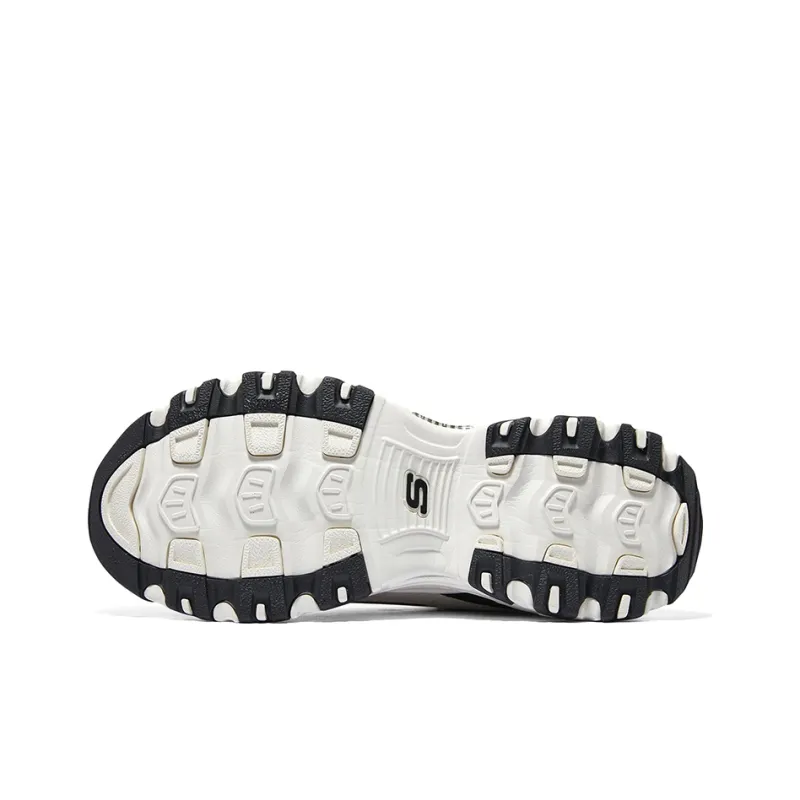 Skechers DLites 1.0 Chunky Shoes 'Beige Black'-5