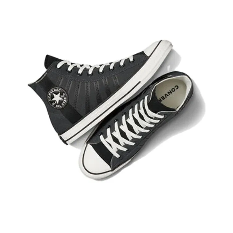 Converse Chuck Taylor All Star Anti-Slip And Wear-Resistant Coverage High-Top Canvas Shoes Unisex Black-3