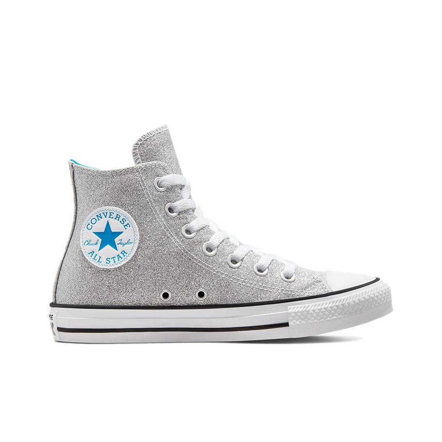 Converse Chuck Taylor Authentic Glam Hi Gray Silver Women s US W 8.5 POIZON