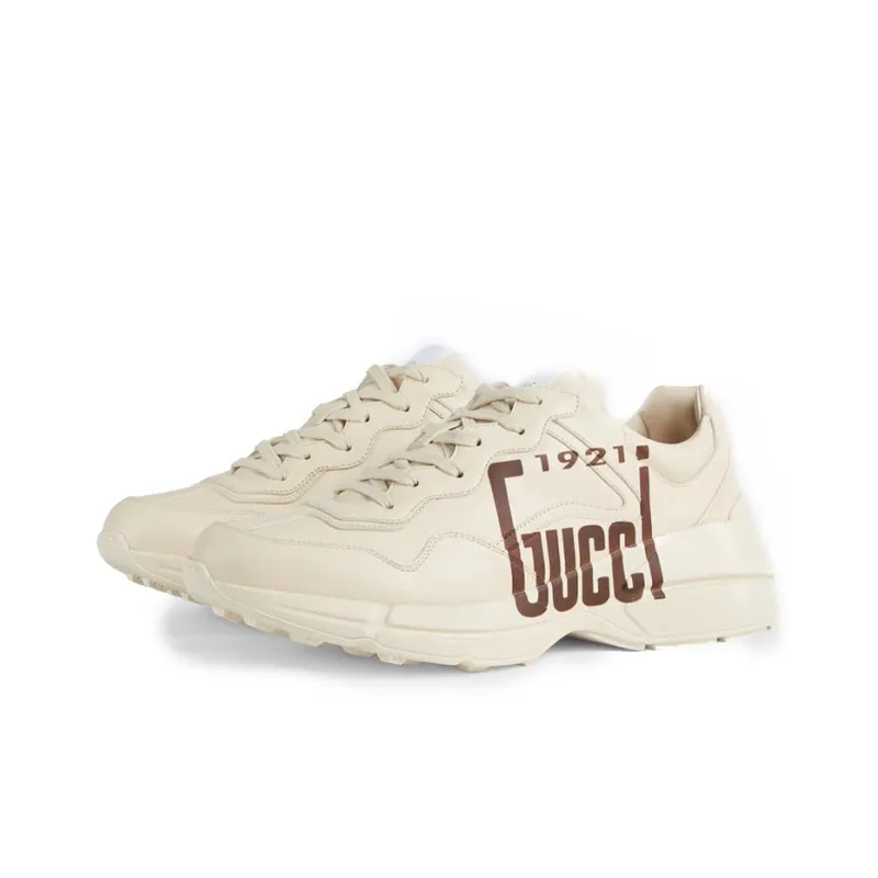 GUCCI Rhyton Low Top Chunky Sneakers Men's Ivory-3