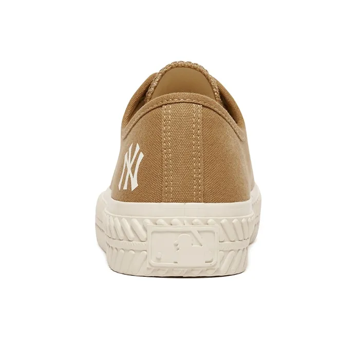 MLB Playball Anti Slip Wear Resistant Low Top Canvas Shoes Unisex Brown-4