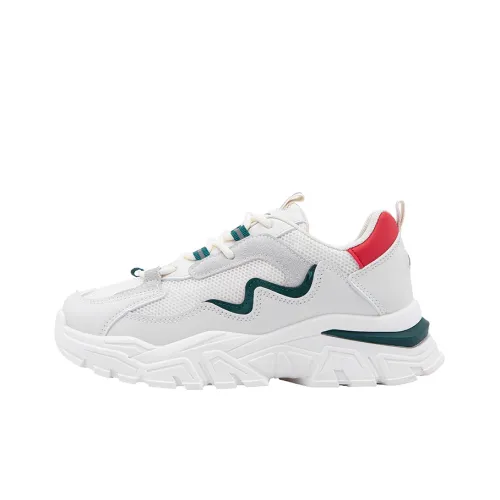 Warrior Low Top Chunky sneakers Year Women's Beige Gray Red