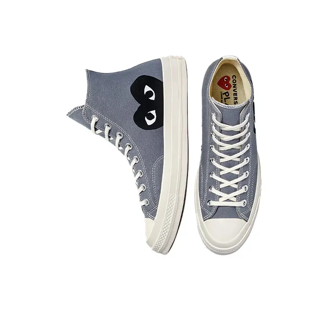 Chuck 70 Comme Des Garçons Play X Converse High 'Steel Gray'-3