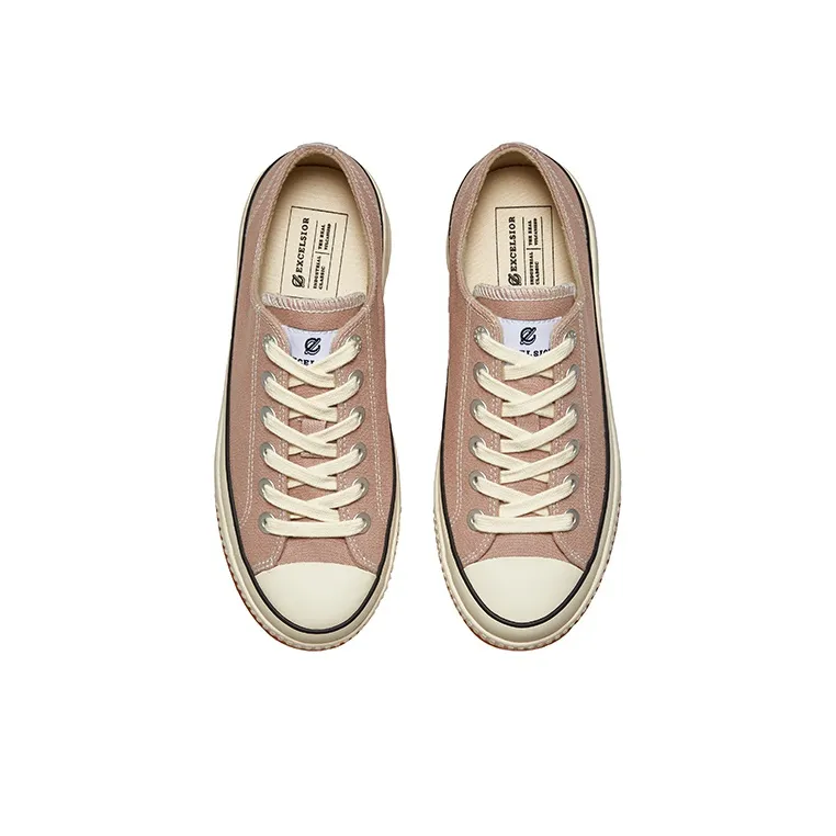 Excelsior Canvas Shoes Unisex Low Top Pink-3