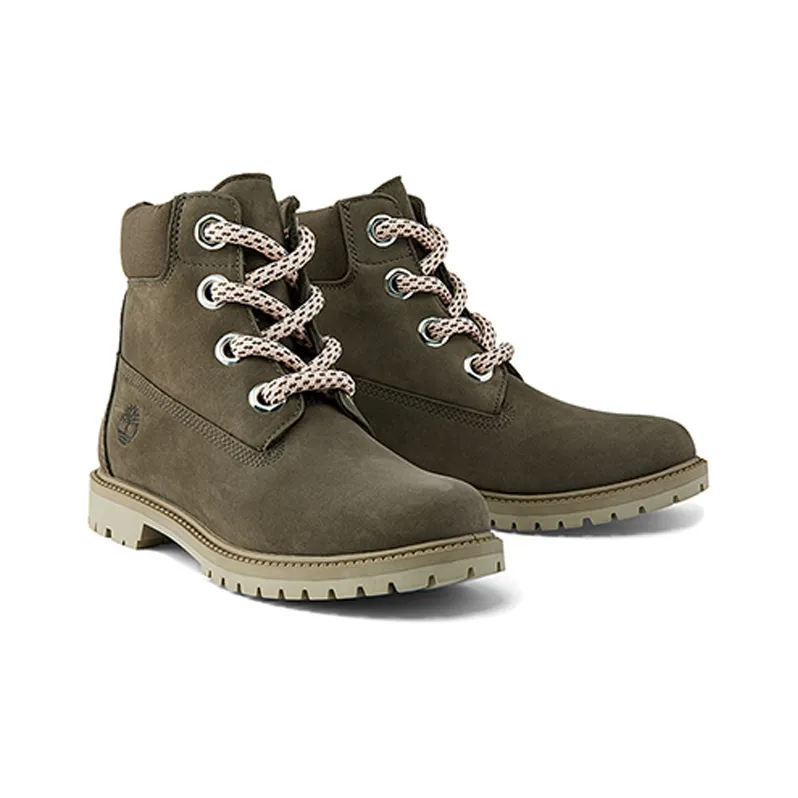 Timberland 6 Inch Premium Waterproof Wide Fit Boot 'Olive Nubuck' Women's-2