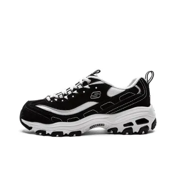 Skechers D Lites Low Top Daddy Shoes Black Women's