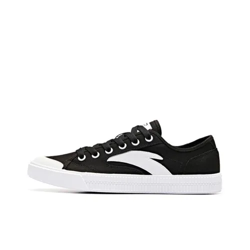 Anta Life Collection Canvas Shoes Women's Black White