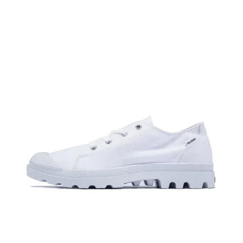 Palladium Pampa D3 Low Transparency Anti-Slip And Wear-Resistant Breathable Low-Top Canvas Shoes Men's White