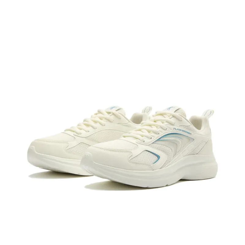 QIAODAN Cushioning Low-Top Running Shoes Men's White-2