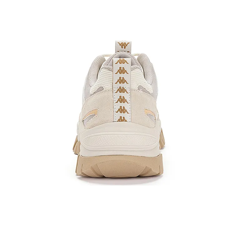 Kappa Low-Top Chunky Sneakers Unisex White Gray-4