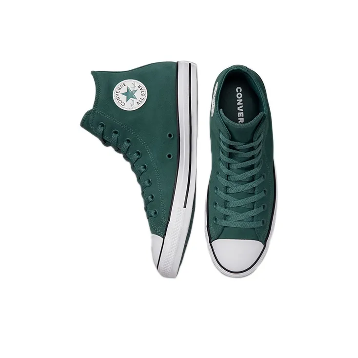 Converse Chuck Taylor All Star Anti-Slip And Wear-Resistant Lightweight High-Top Canvas Shoes Unisex Dark Green-4
