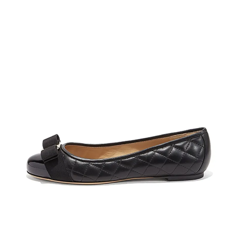 FERRAGAMO Varina Quilted Ballerina Shoes-0