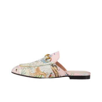 GUCCI Princetown Wrap-toe Slippers Women's Pink