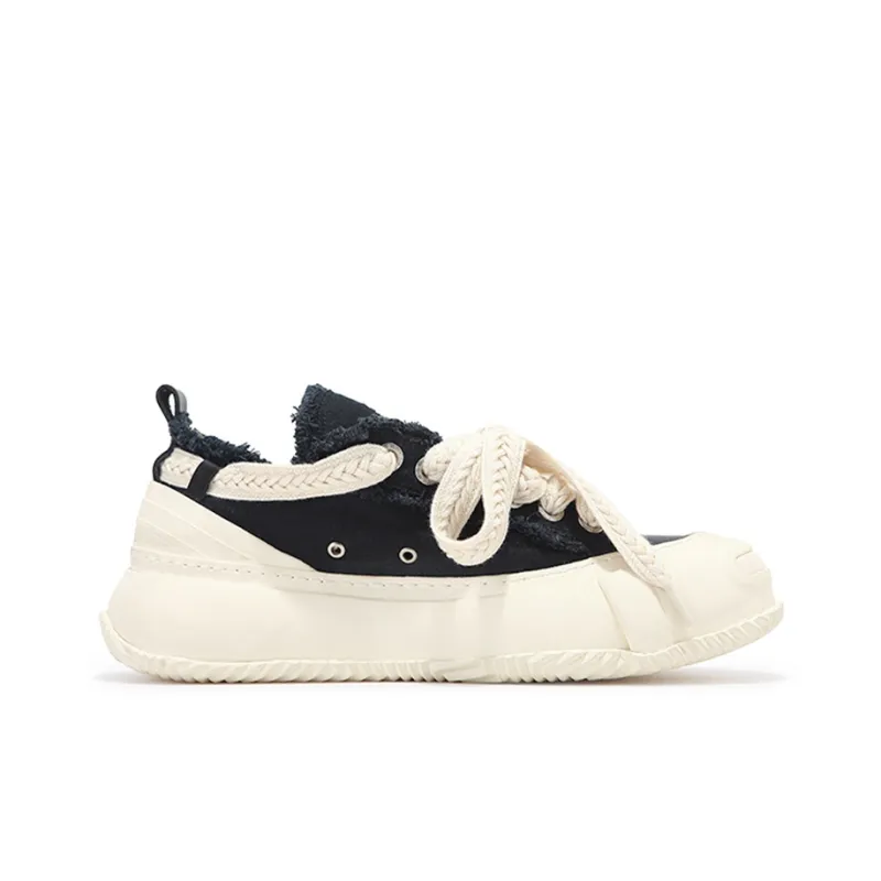 VESSEL G.O.P. 2.0 MARSHMALLOW Lows Durable Breathable Low Top Canvas Shoes Unisex Black-1