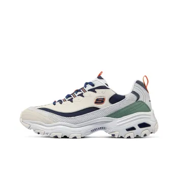 Skechers DLites 1.0 Chunky Shoes 'Beige Navy'