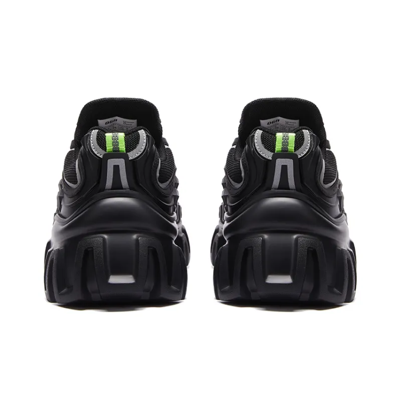 OGR Mecha Heavy Gravity Collection Mecha Chunky Sneakers Unisex Gothic Black-4