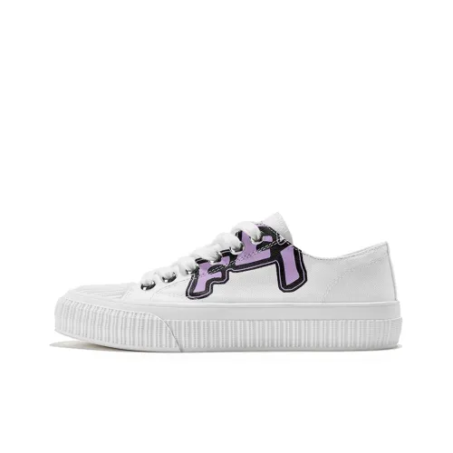 Feiyue Canvas Shoes Women's Low-Top White/Purple