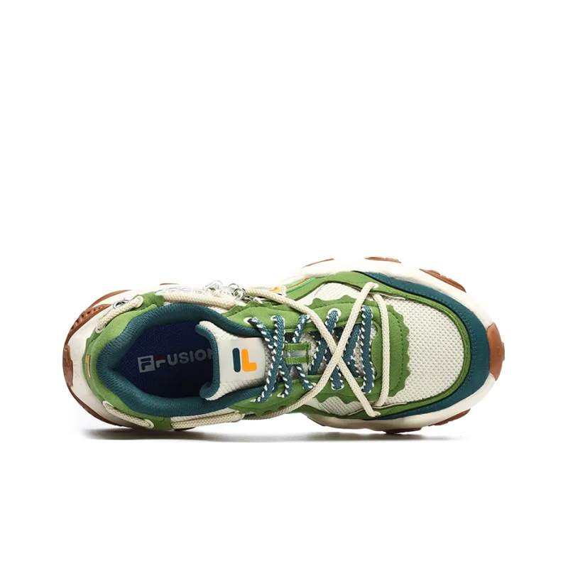FILA FUSION Fashion Daddy Shoes 'Green White' Women's-2