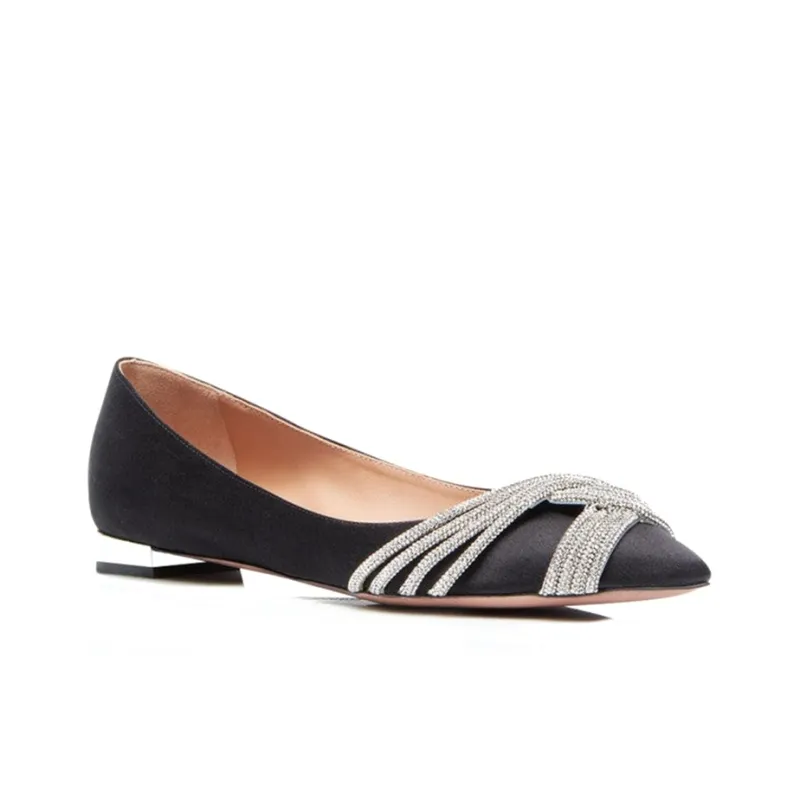 AQUAZZURA Flat Shoes Women's Black-1