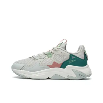 XTEP Chunky Sneakers Women's Low Top Light Heather Gray/Tru Gray/Velvet Pine