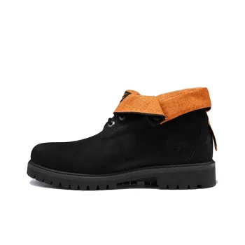 Timberland Roll Top Treadlight Wide Fit Boot 'Black Nubuck'