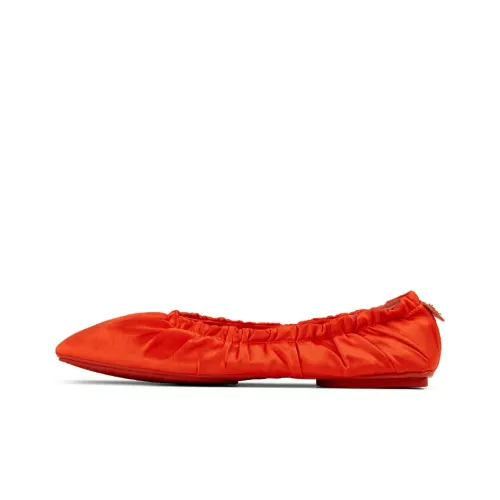 Jimmy Choo Bardo Flat Casual Single Shoes Women's Orange