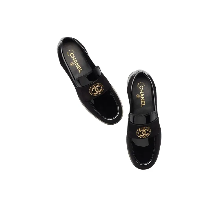 CHANEL Flat Shoes Casual Shoes Women's Black-2