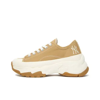 MLB Chunky Low Slip Resistant, Abrasion Resistant, Lightweight Low Top Chunky Sneakers Unisex Yellow White