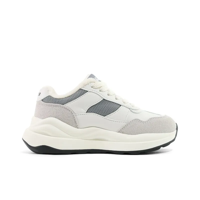 Warrior Chunky Sneakers Unisex White Gray-1