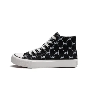Lee Lightweight And Breathable High Top Canvas Shoes Unisex Black