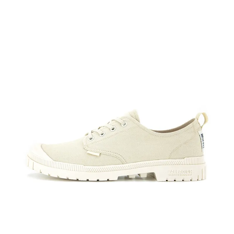 Palladium Pampa Canvas Shoes Unisex Low Top Anglo Greige-0