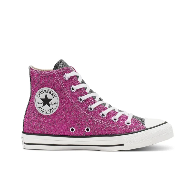Converse Galaxy Dust Chuck Taylor All Star High Top Red Silver Women's-1