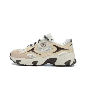 FILA FUSION Ancerus Plus One eyed Shoe Anti Slip Wear Resistant Low Top Chunky Sneakers Women's Oat