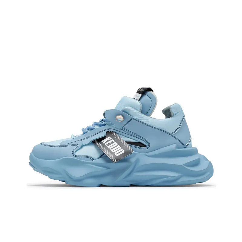 KEDDO Chunky Sneakers Unisex Low Top Blue-0