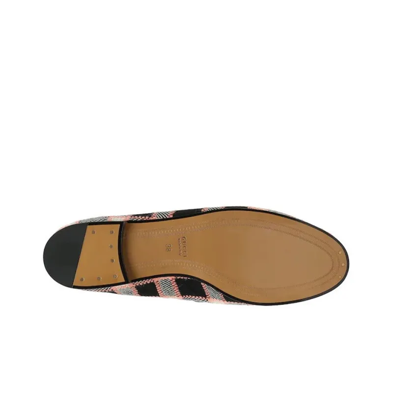 GUCCI Jordaan Casual Single Shoes Women's Black Pink-4
