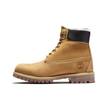 Timberland 6 Inch Premium Waterproof Warm Lined Boot 'Wheat Nubuck'