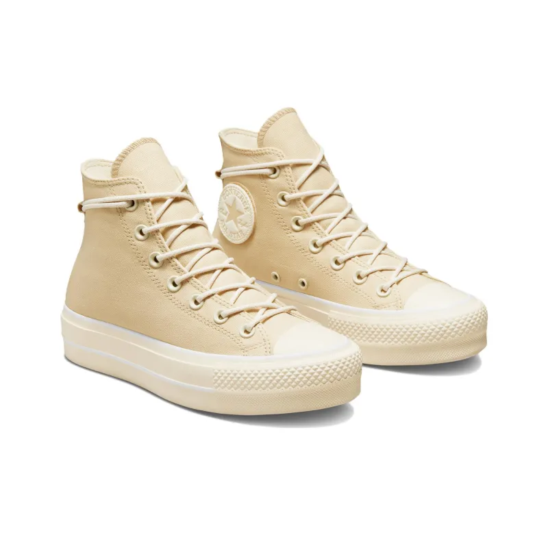 Converse Women's Chuck Taylor All Star Lift Platform Canvas High 'Oat Milk' Women's-2