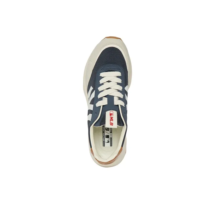 MLB Chunky Jogger Cushioning, Slip Resistant, And Abrasion Resistant Low Top Chunky Sneakers Unisex Blue White-3