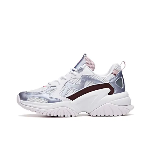 Anta Low-Top Chunky Sneakers Women's Gray Purple