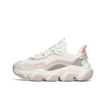 Anta Zhou White 2.0 Cushioning Low Top Chunky Sneakers Women's White Gray