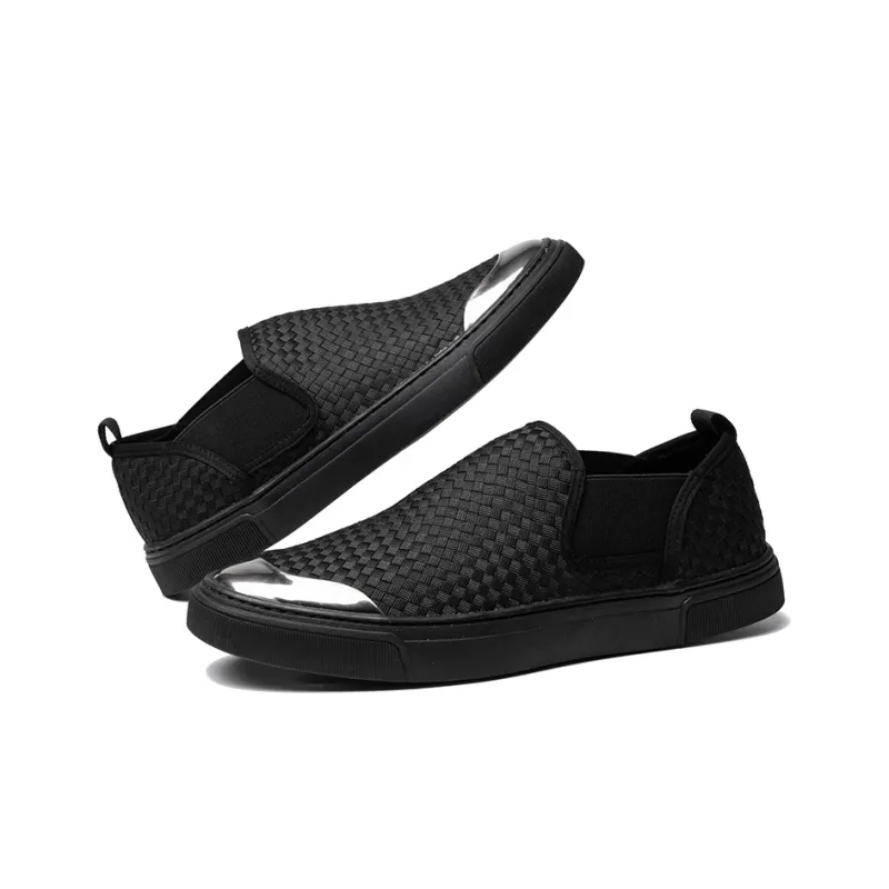 YEDANI Low Top Canvas Shoes Men's Black-2