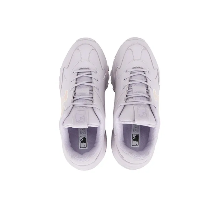 MLB Big Ball Chunky Anti Slip Wear Resistant Low Top Chunky Sneakers Unisex Purple-3